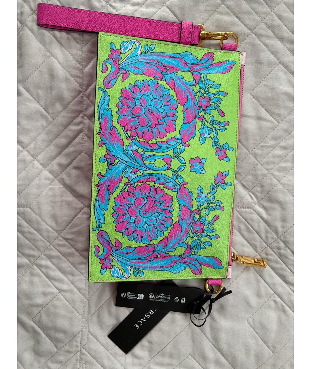 VERSACE Мульти сумка через плечо из экзотической кожи, фото 2