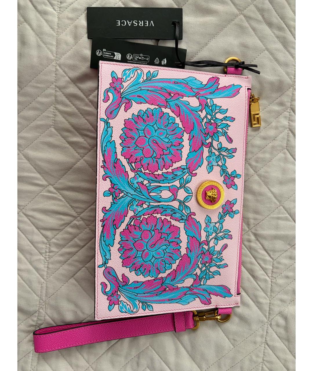 VERSACE Мульти сумка через плечо из экзотической кожи, фото 5