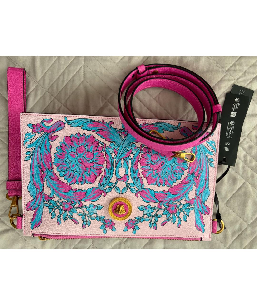 VERSACE Мульти сумка через плечо из экзотической кожи, фото 3