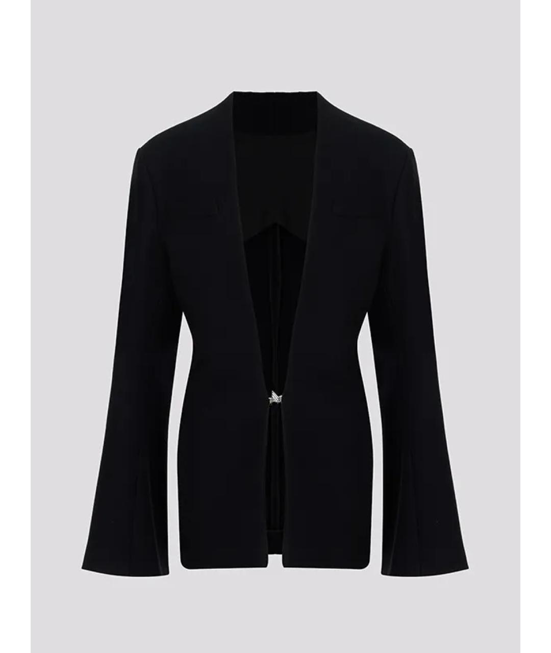 THE ATTICO Черный шерстяной жакет/пиджак, фото 3