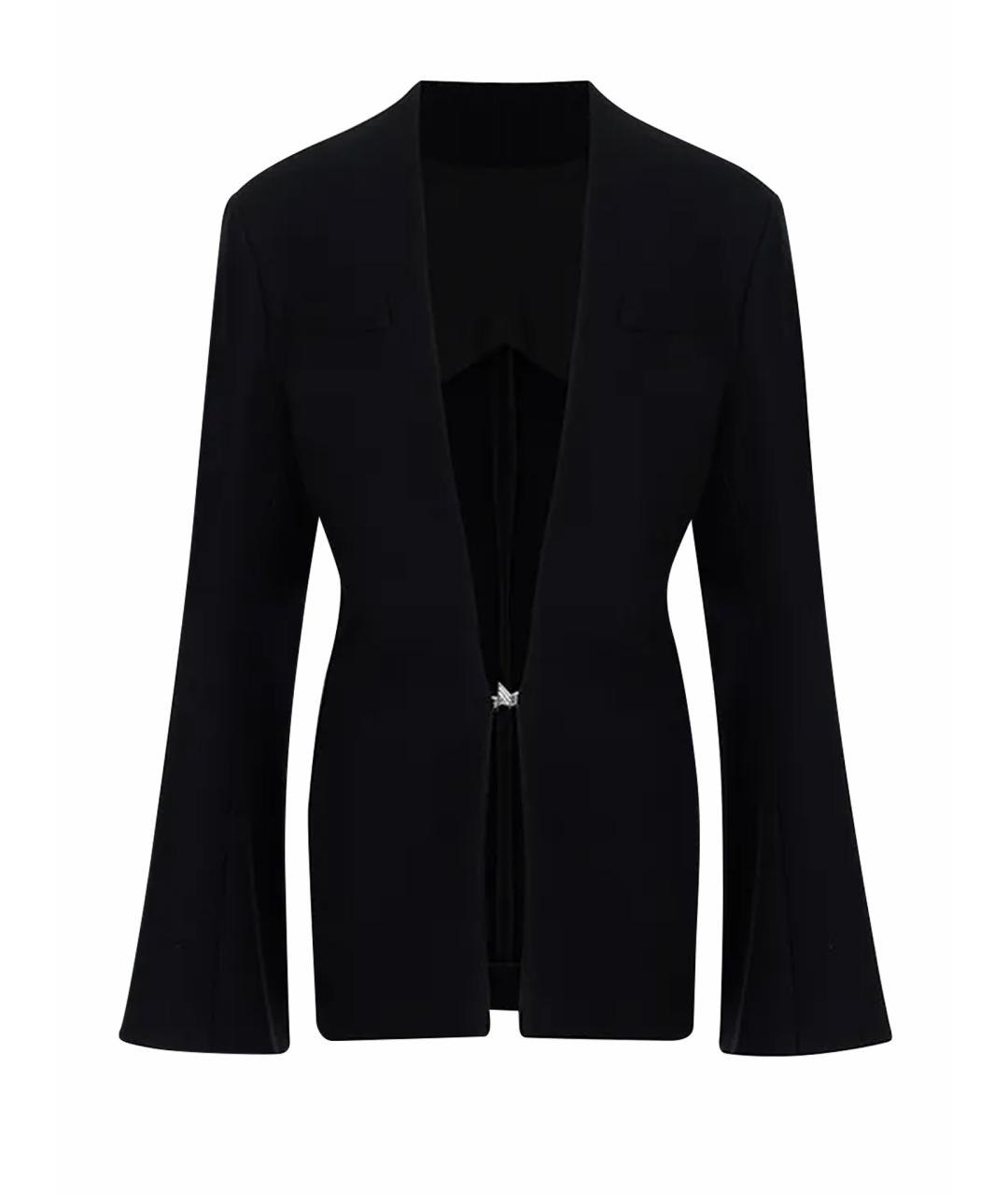 THE ATTICO Черный шерстяной жакет/пиджак, фото 1