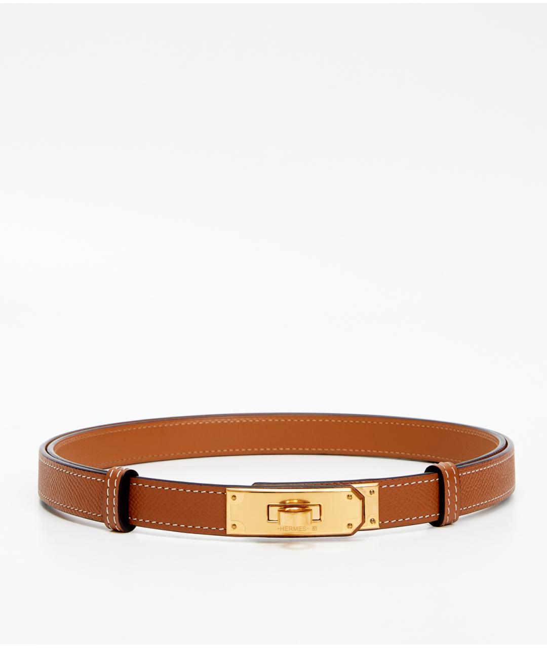 HERMES Коричневый кожаный ремень, фото 7