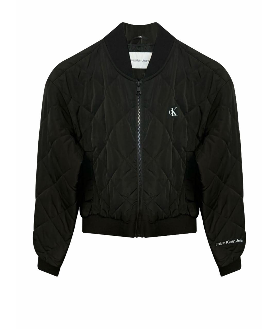 CALVIN KLEIN Черная полиэстеровая куртка, фото 1