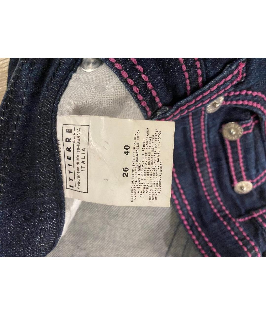 VERSACE JEANS COUTURE Темно-синие прямые джинсы, фото 3