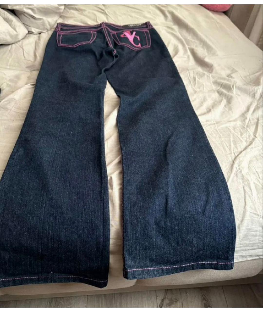 VERSACE JEANS COUTURE Темно-синие прямые джинсы, фото 2