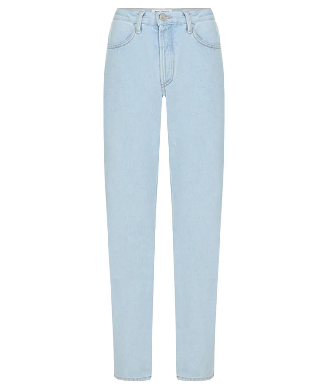 THE ATTICO Голубые хлопковые джинсы слим, фото 1