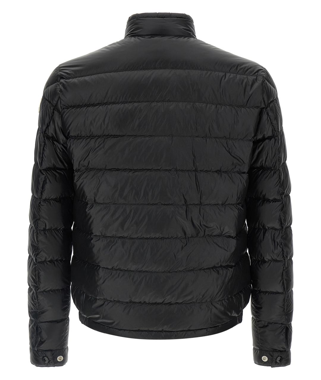 MONCLER Черный полиамидовый пуховик, фото 2