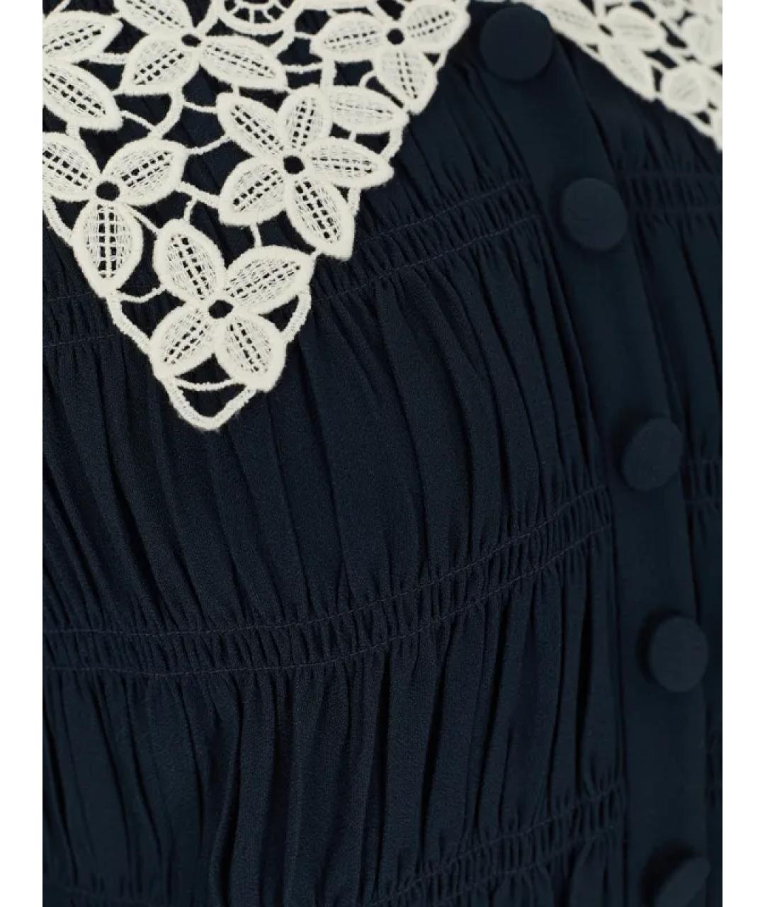 MIU MIU Синее повседневное платье, фото 2