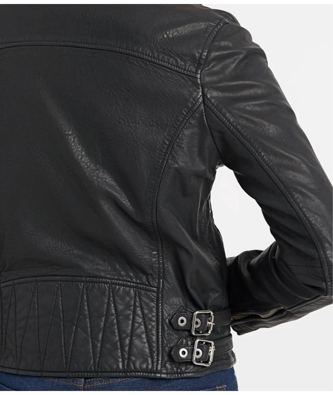 KARL LAGERFELD Черный кожаный жакет/пиджак, фото 5