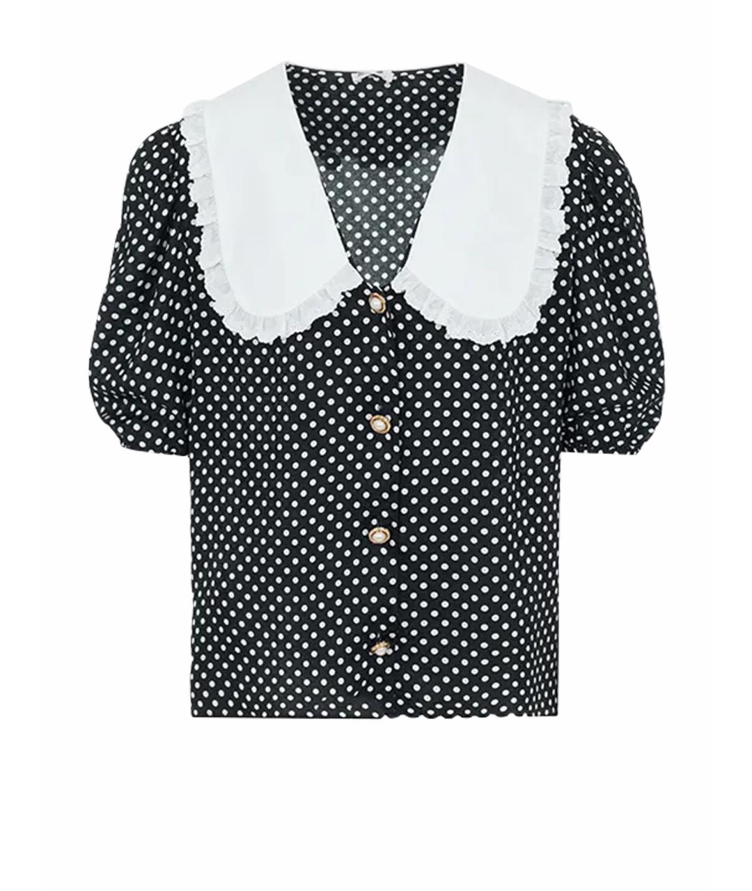 MIU MIU Черная шелковая блузы, фото 1