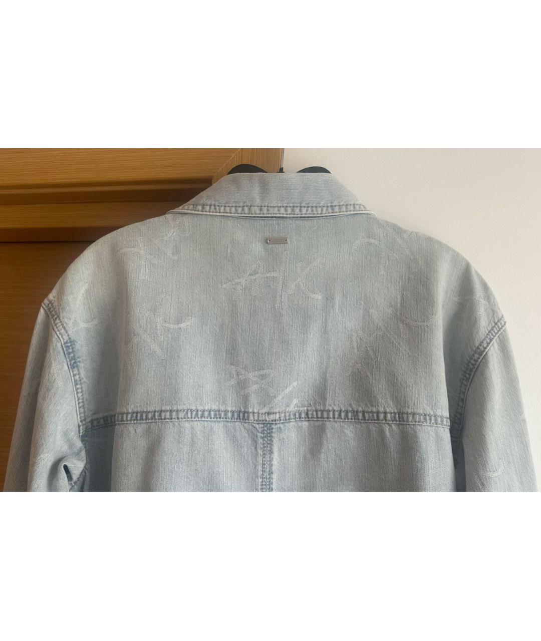 ARMANI EXCHANGE Голубая деним рубашка, фото 6