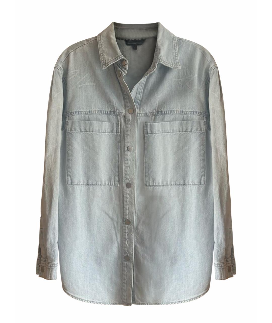 ARMANI EXCHANGE Голубая деним рубашка, фото 1