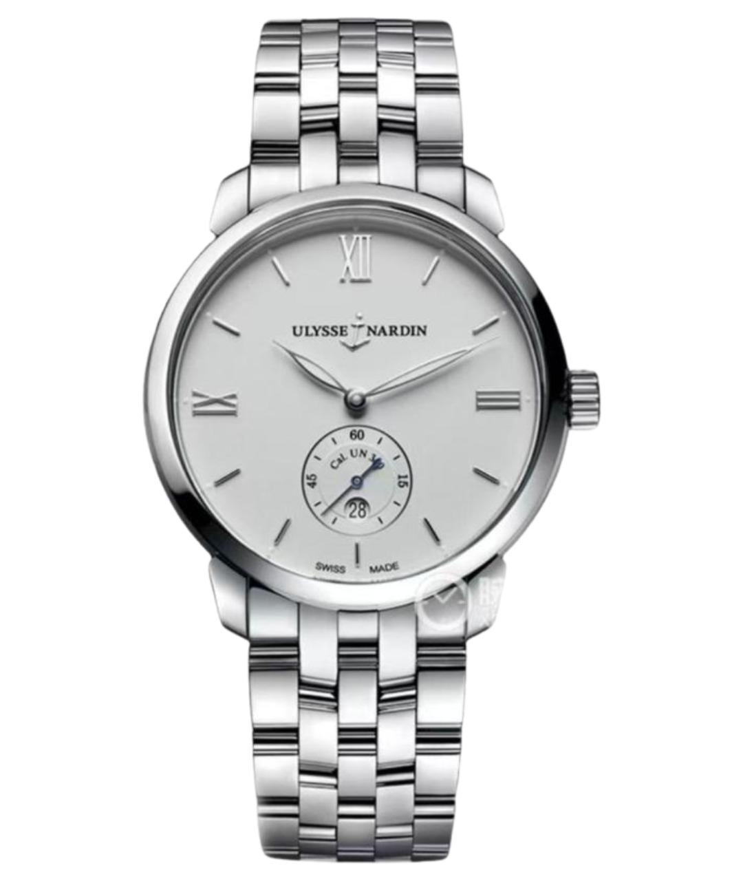 Ulysse Nardin Серебряные стальные часы, фото 1