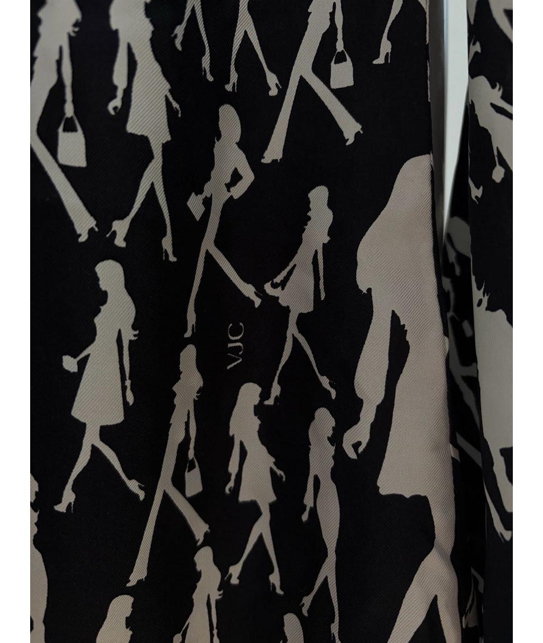 VERSACE Черное хлопко-эластановое коктейльное платье, фото 2