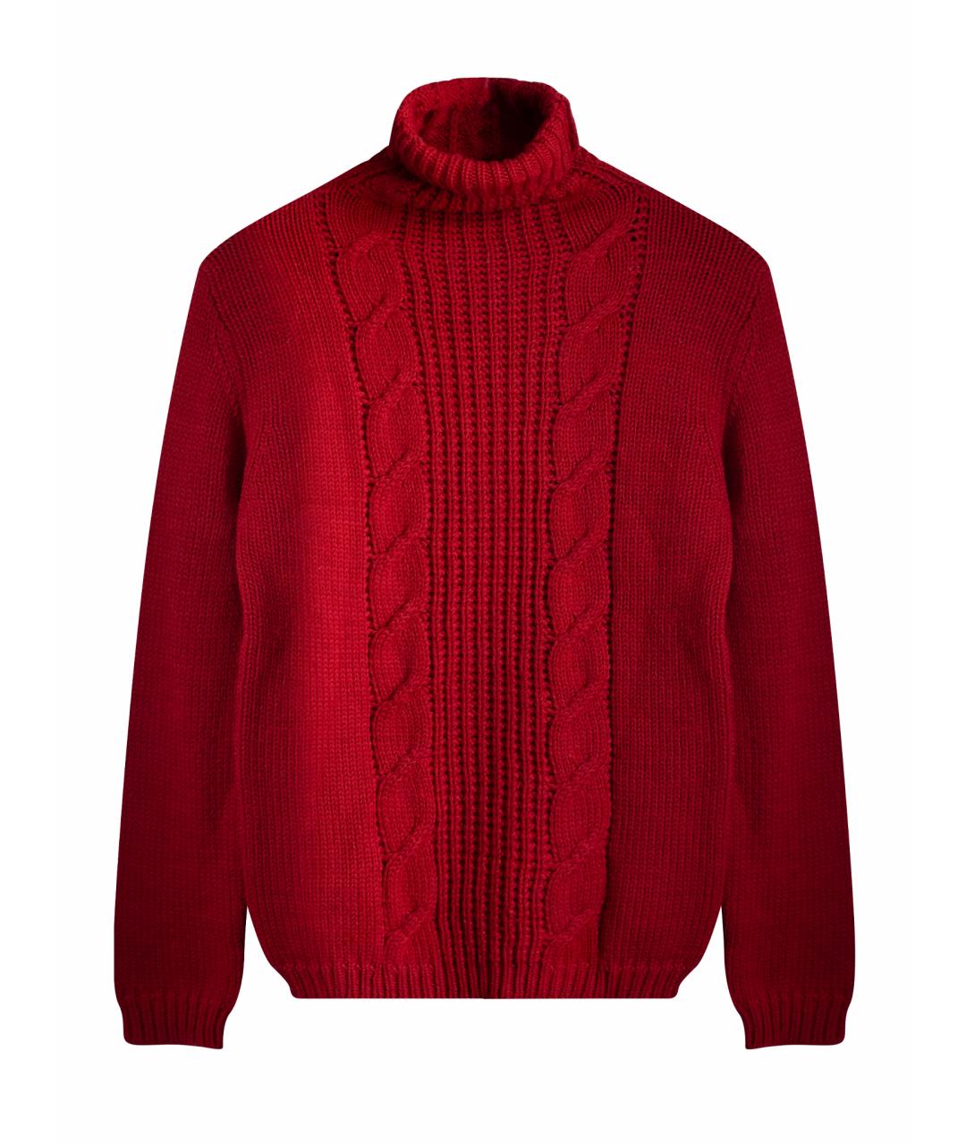 YOHJI YAMAMOTO Красный шерстяной джемпер / свитер, фото 1