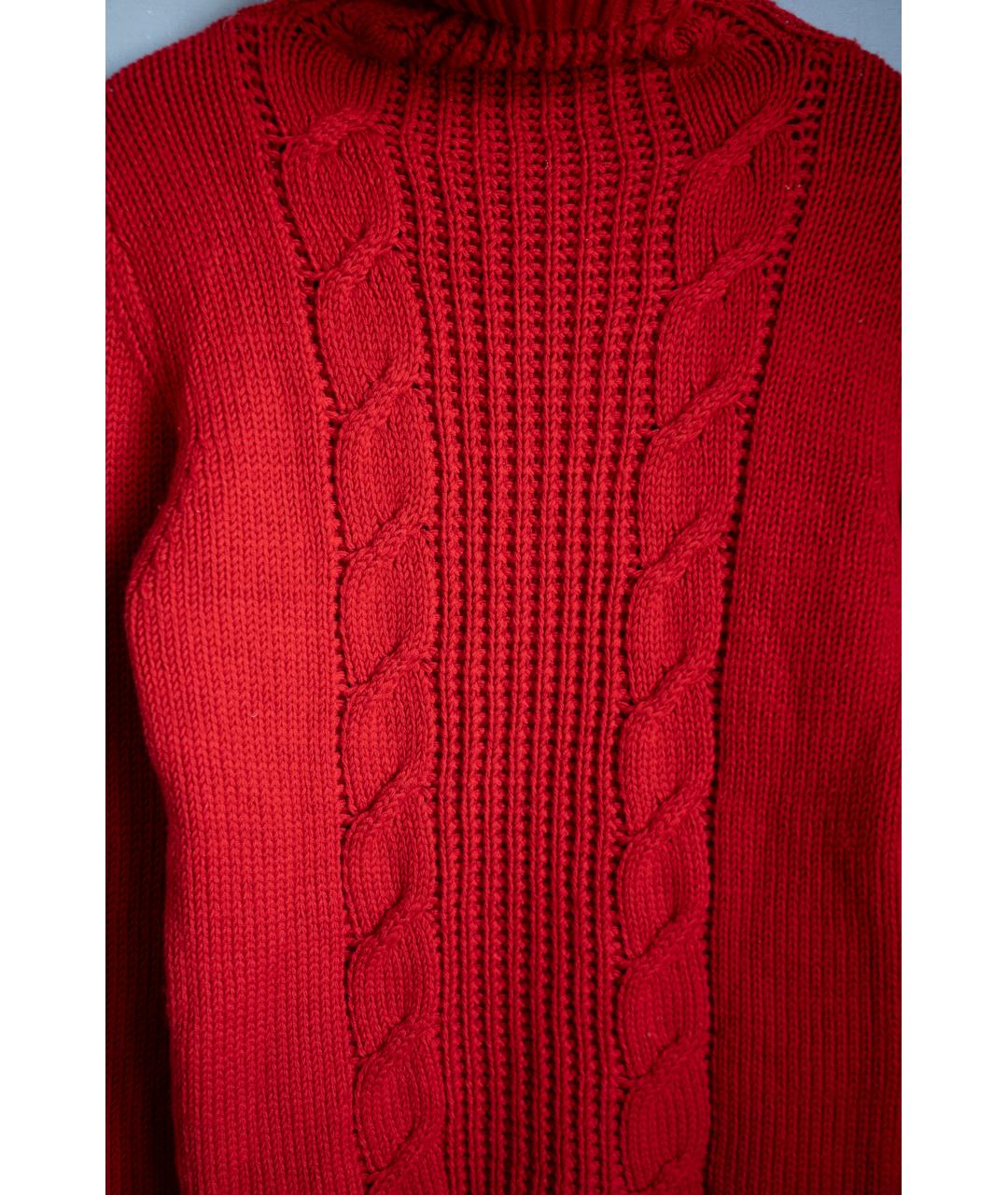 YOHJI YAMAMOTO Красный шерстяной джемпер / свитер, фото 3