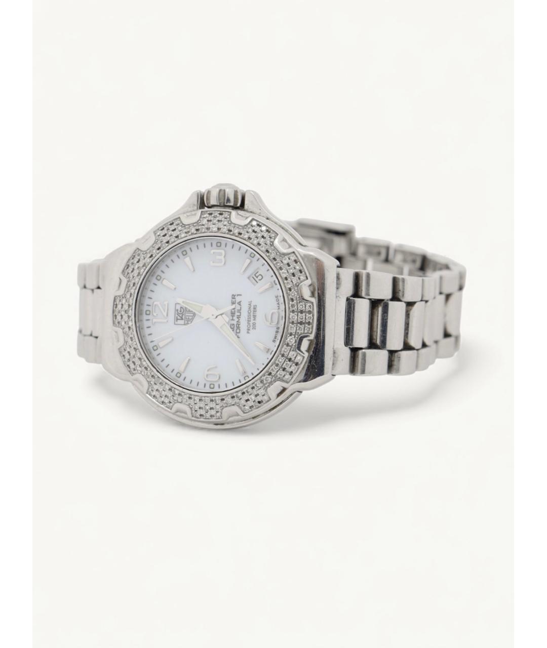 TAG HEUER Серебряные металлические часы, фото 4