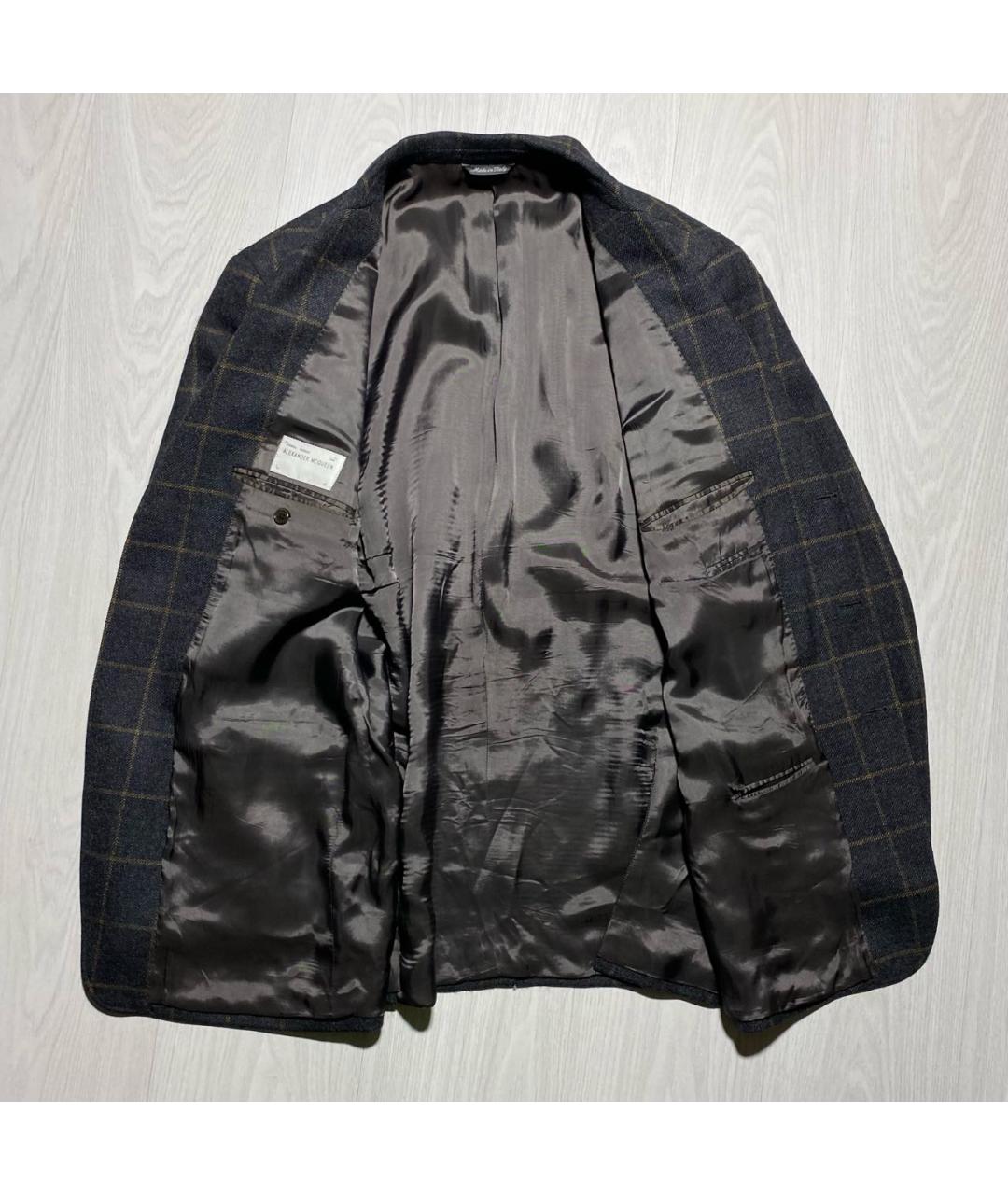 ALEXANDER MCQUEEN Антрацитовый шерстяной пиджак, фото 6