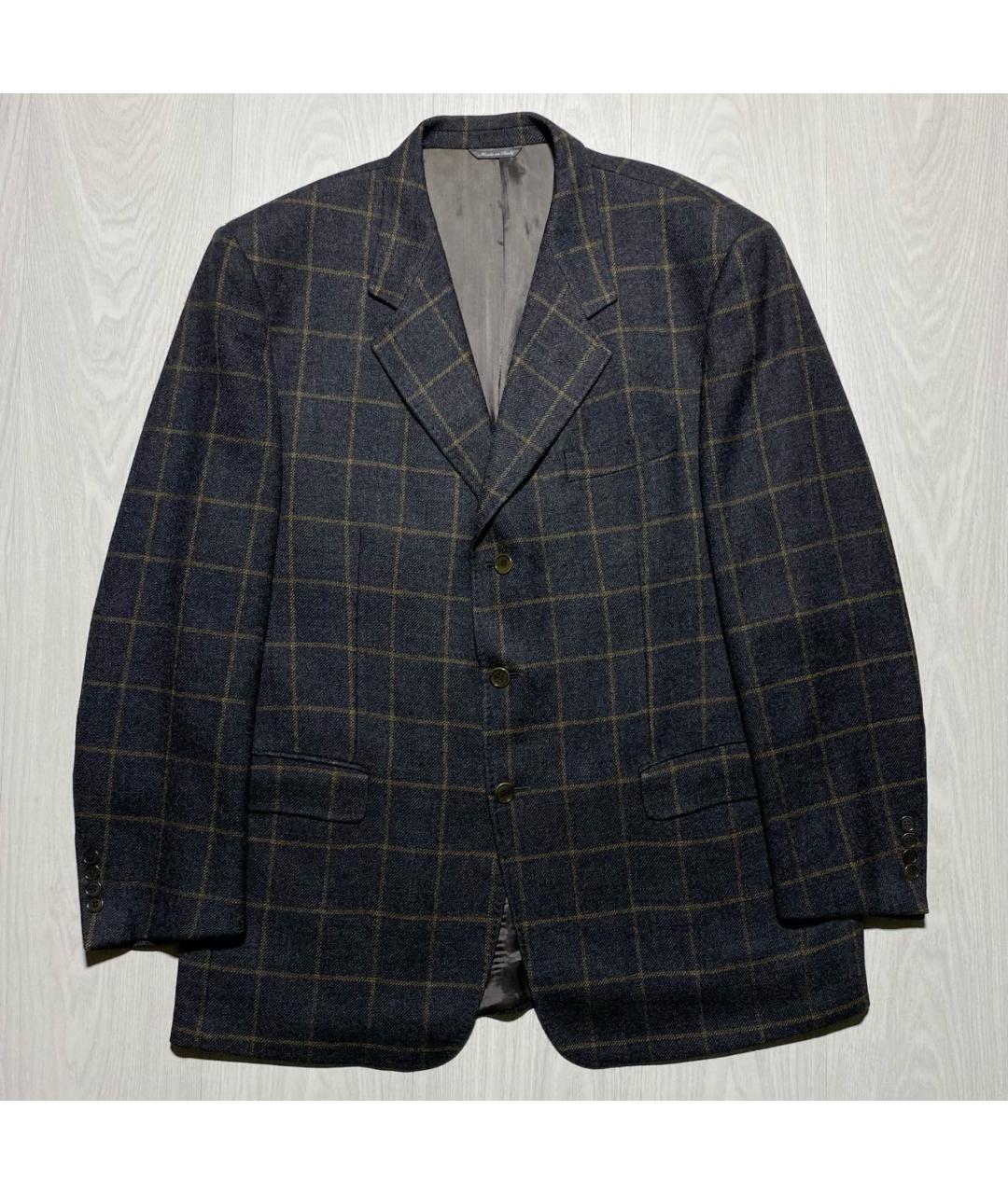 ALEXANDER MCQUEEN Антрацитовый шерстяной пиджак, фото 9