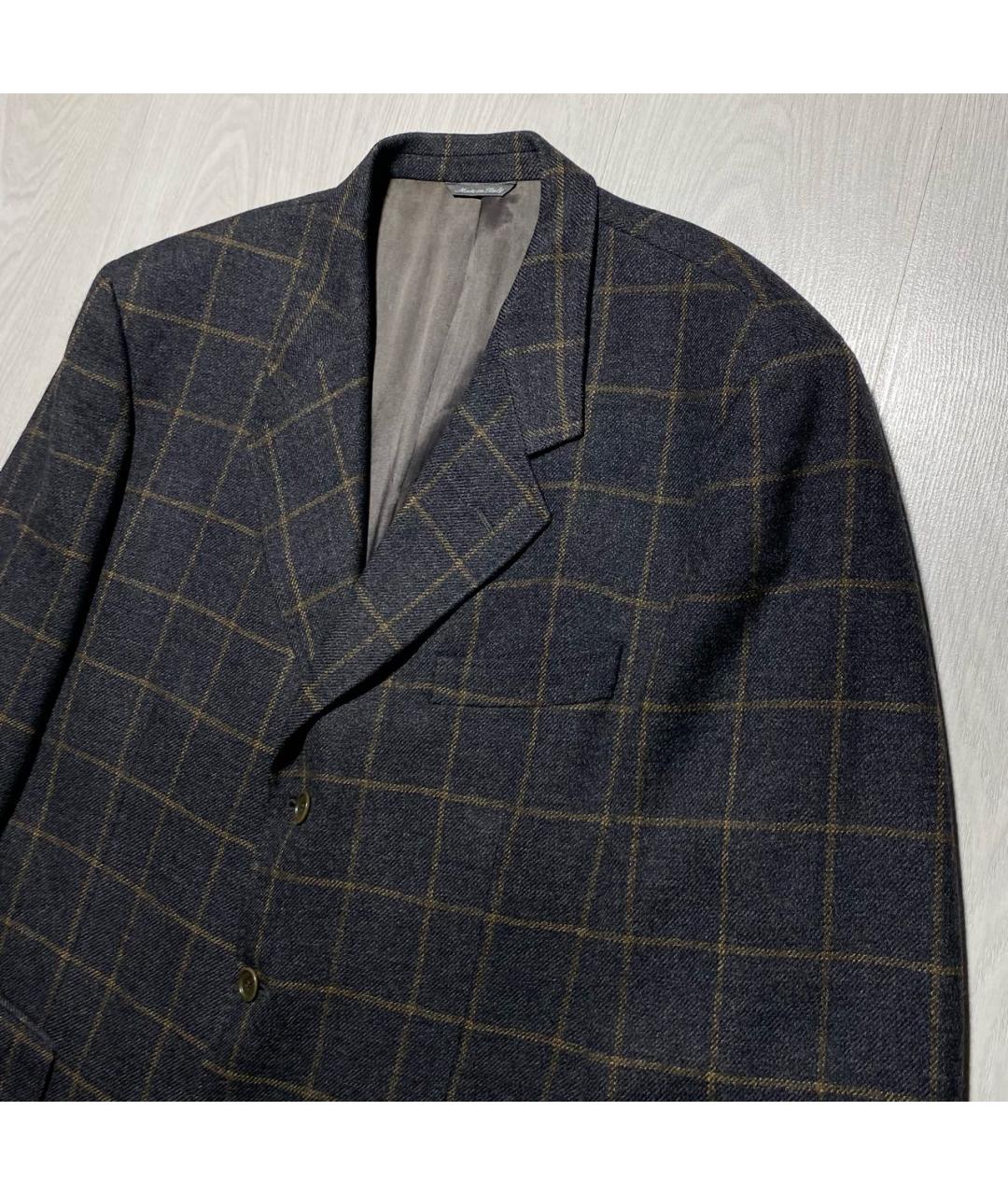 ALEXANDER MCQUEEN Антрацитовый шерстяной пиджак, фото 2