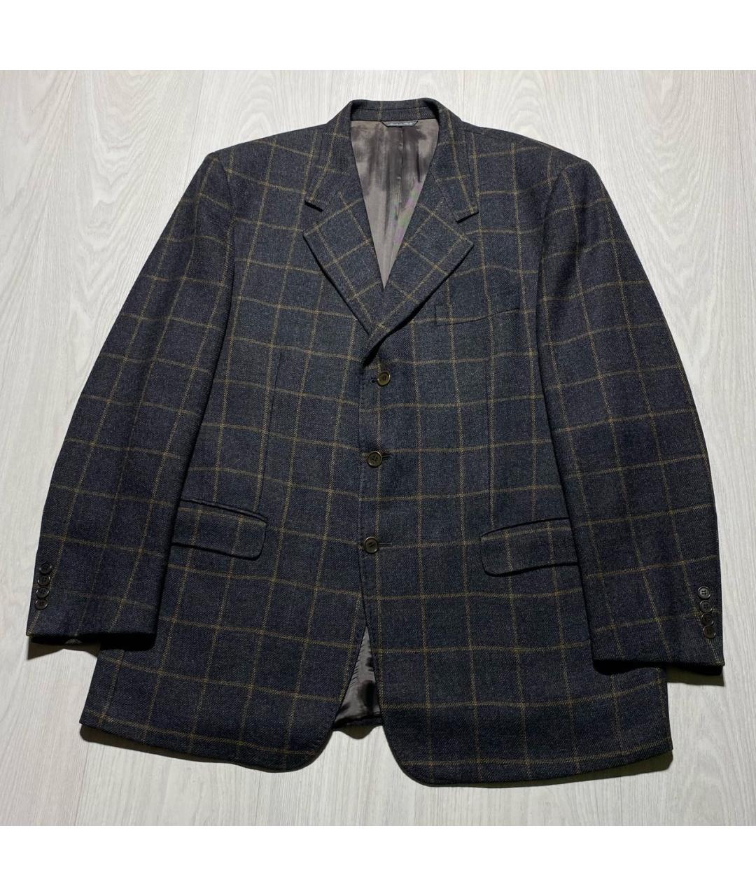 ALEXANDER MCQUEEN Антрацитовый шерстяной пиджак, фото 4