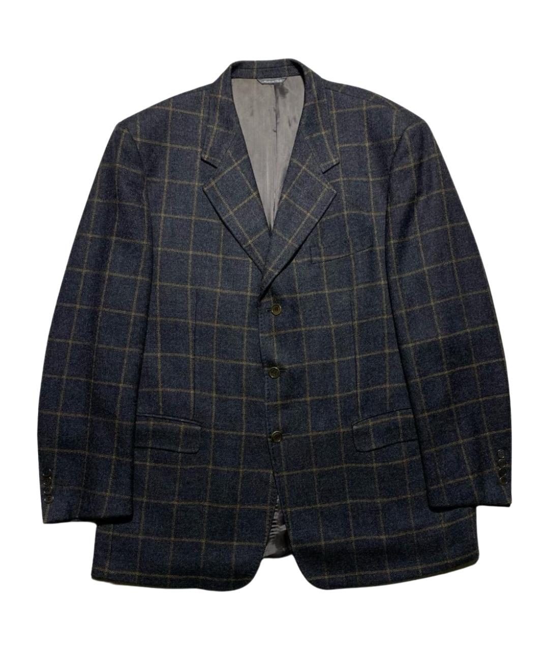 ALEXANDER MCQUEEN Антрацитовый шерстяной пиджак, фото 1