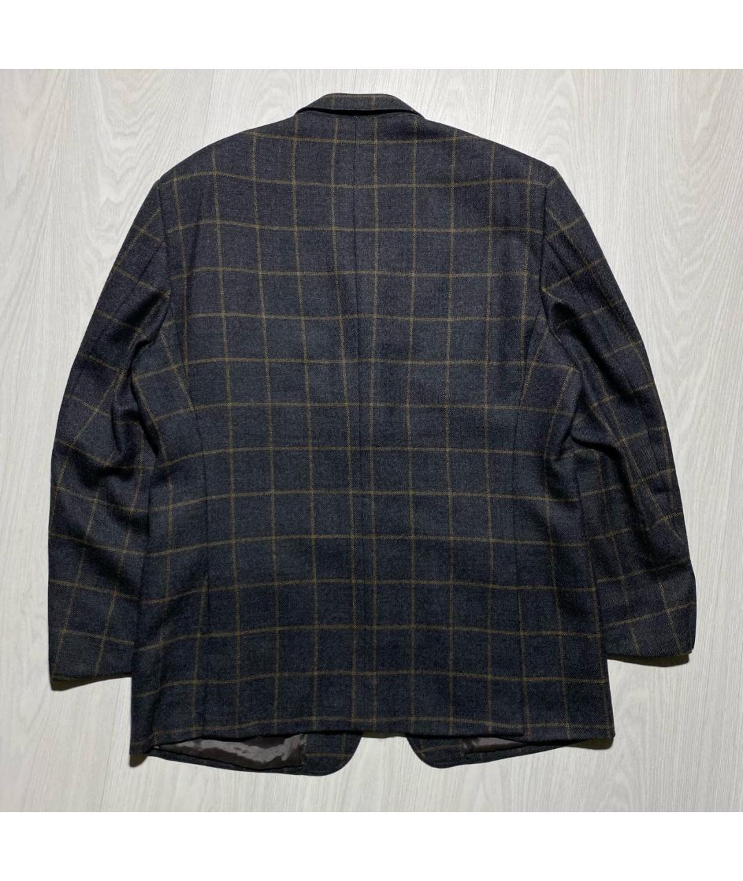 ALEXANDER MCQUEEN Антрацитовый шерстяной пиджак, фото 7