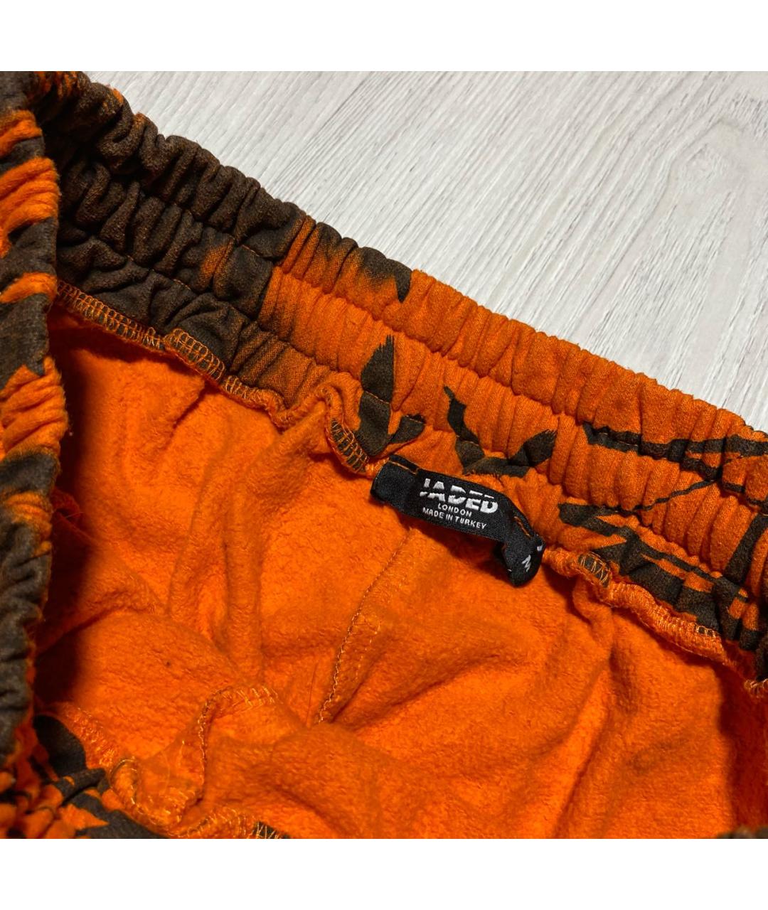 JADED LONDON Оранжевое хлопковые повседневные брюки, фото 3