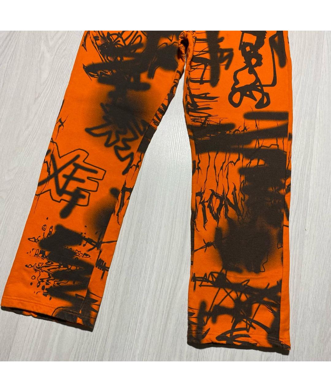 JADED LONDON Оранжевое хлопковые повседневные брюки, фото 4