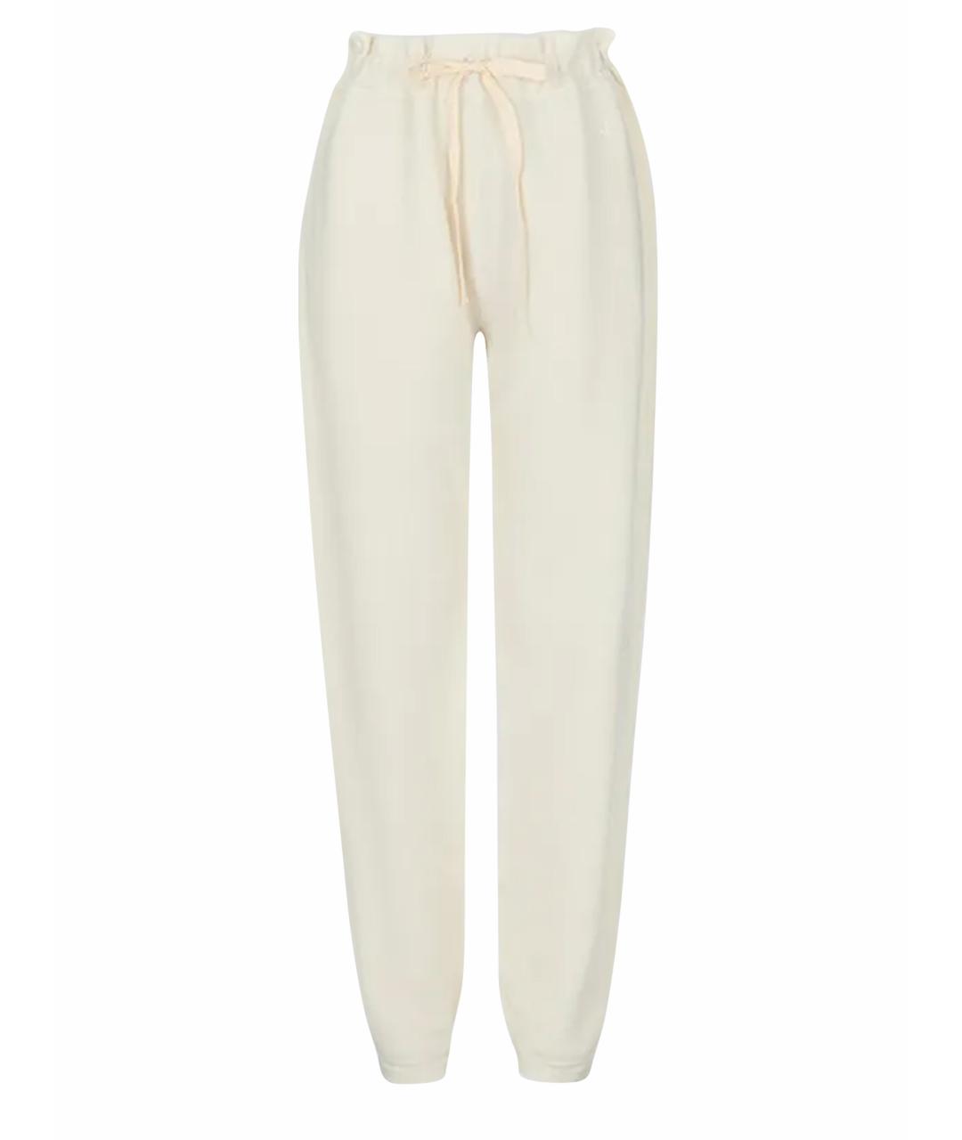 JIL SANDER Бежевые кашемировые спортивные брюки и шорты, фото 3