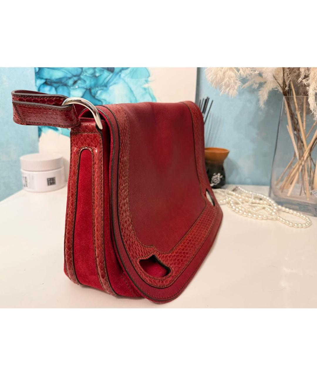 CARTIER Бордовая кожаная сумка тоут, фото 2