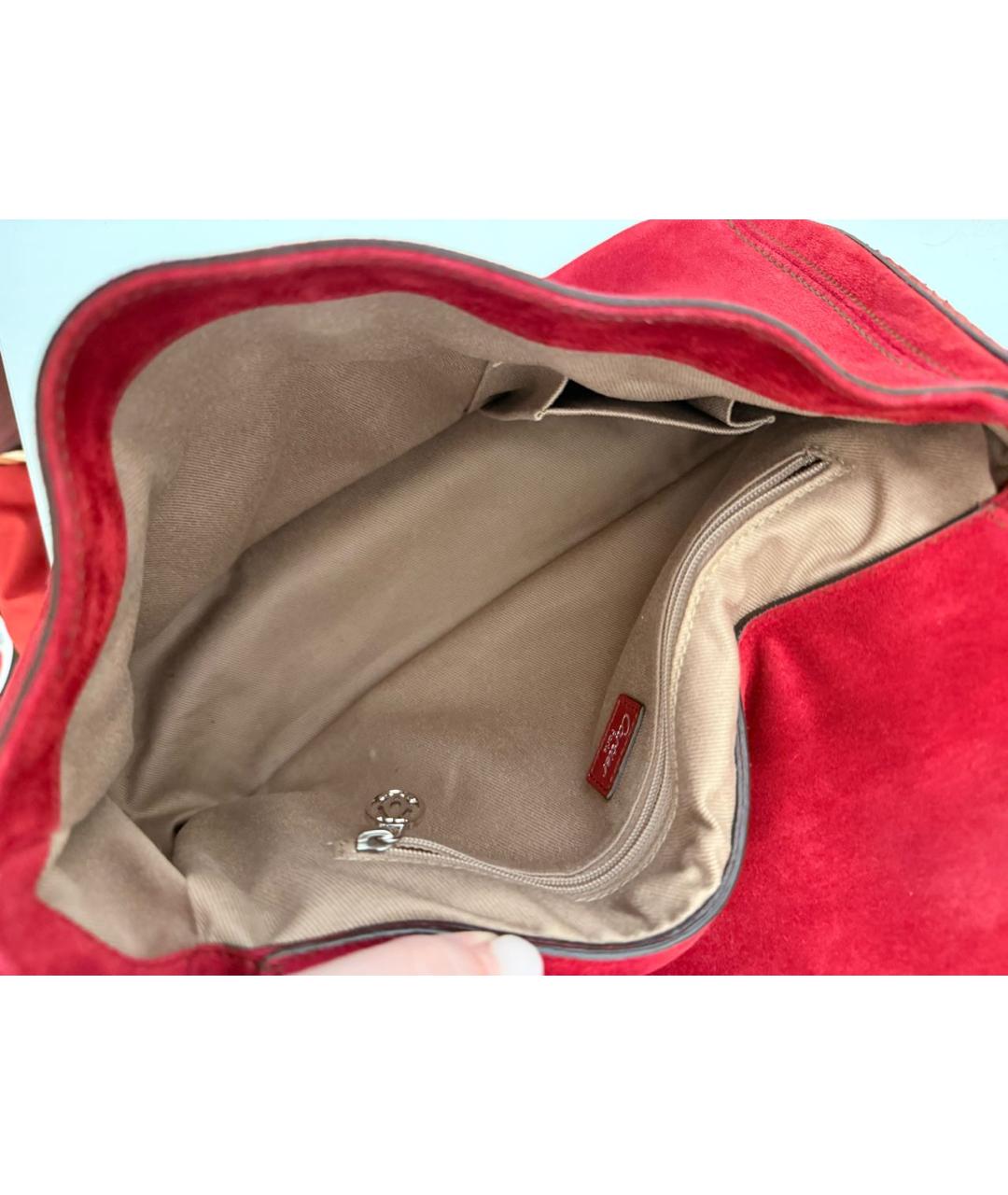 CARTIER Бордовая кожаная сумка тоут, фото 4