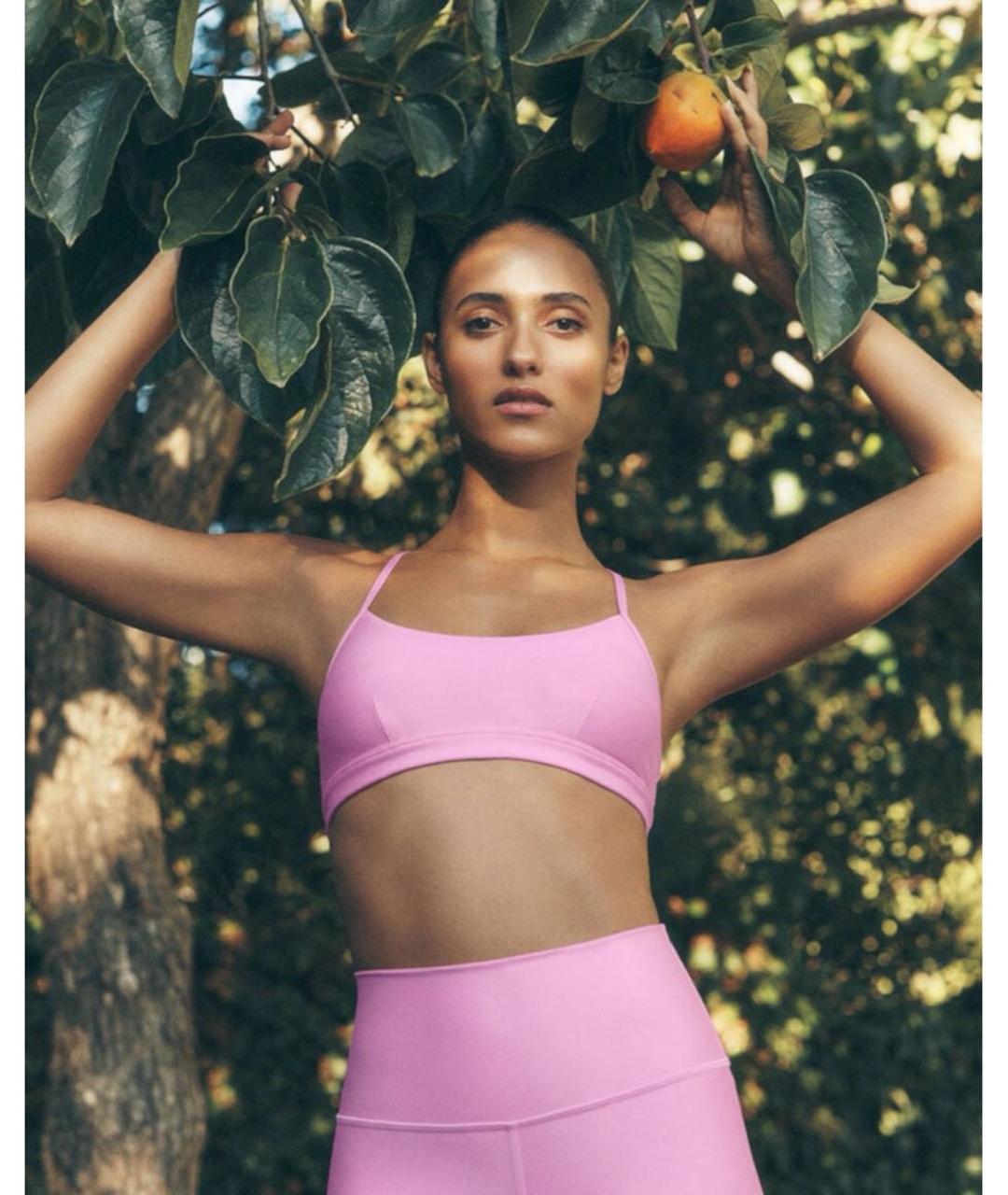 ALO YOGA Розовая майка, фото 4