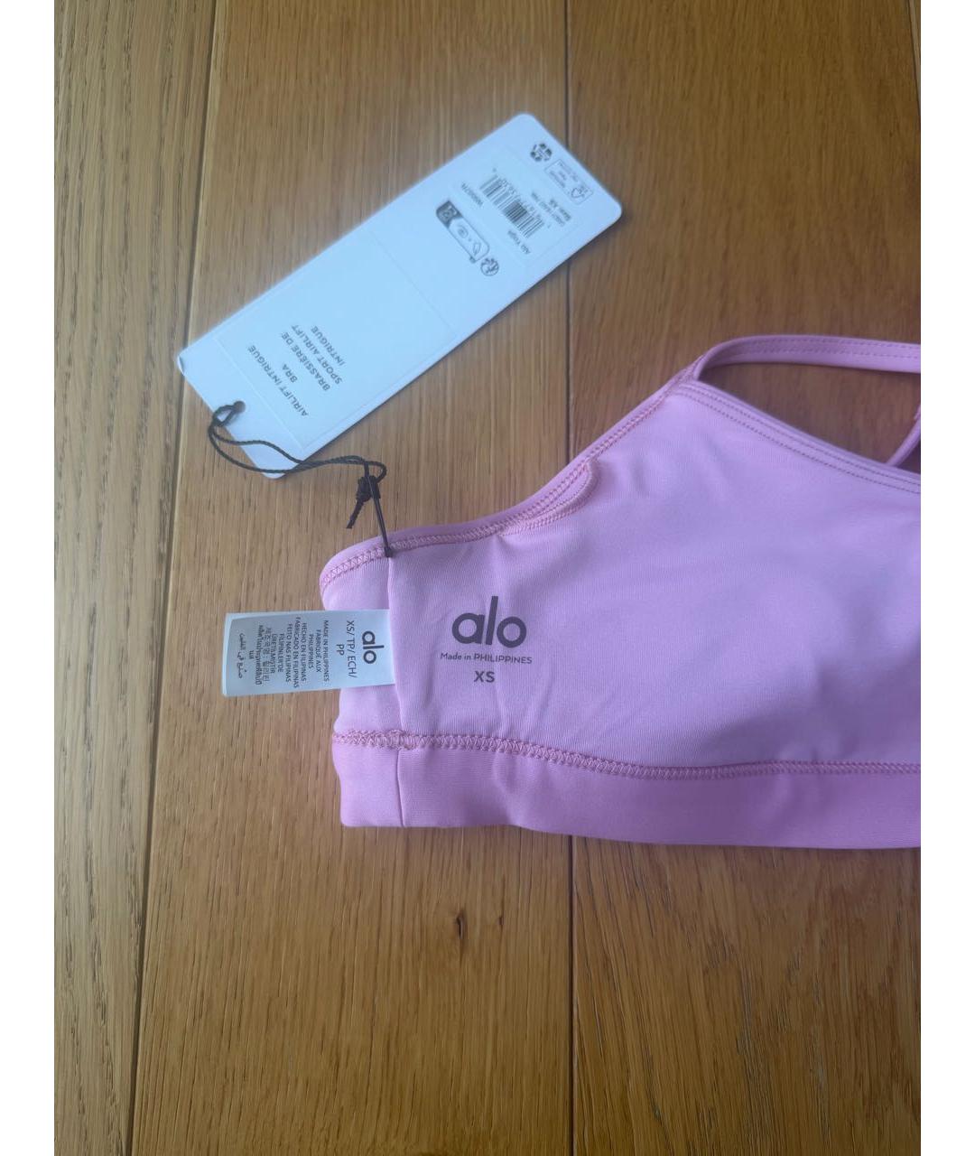 ALO YOGA Розовая майка, фото 3