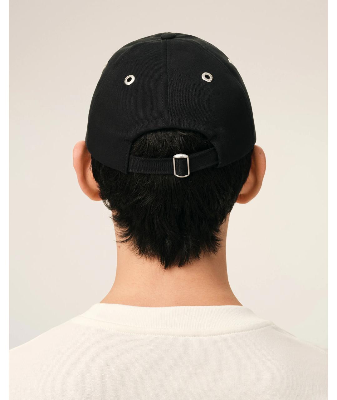 Ami Paris Черная хлопковая кепка/бейсболка, фото 6