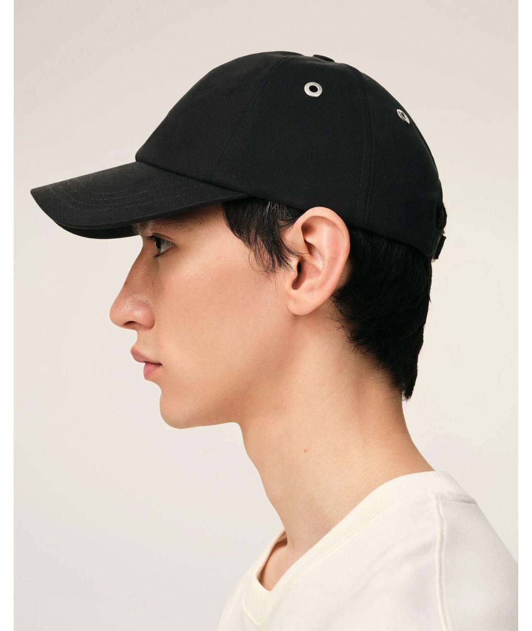 Ami Paris Черная хлопковая кепка/бейсболка, фото 5