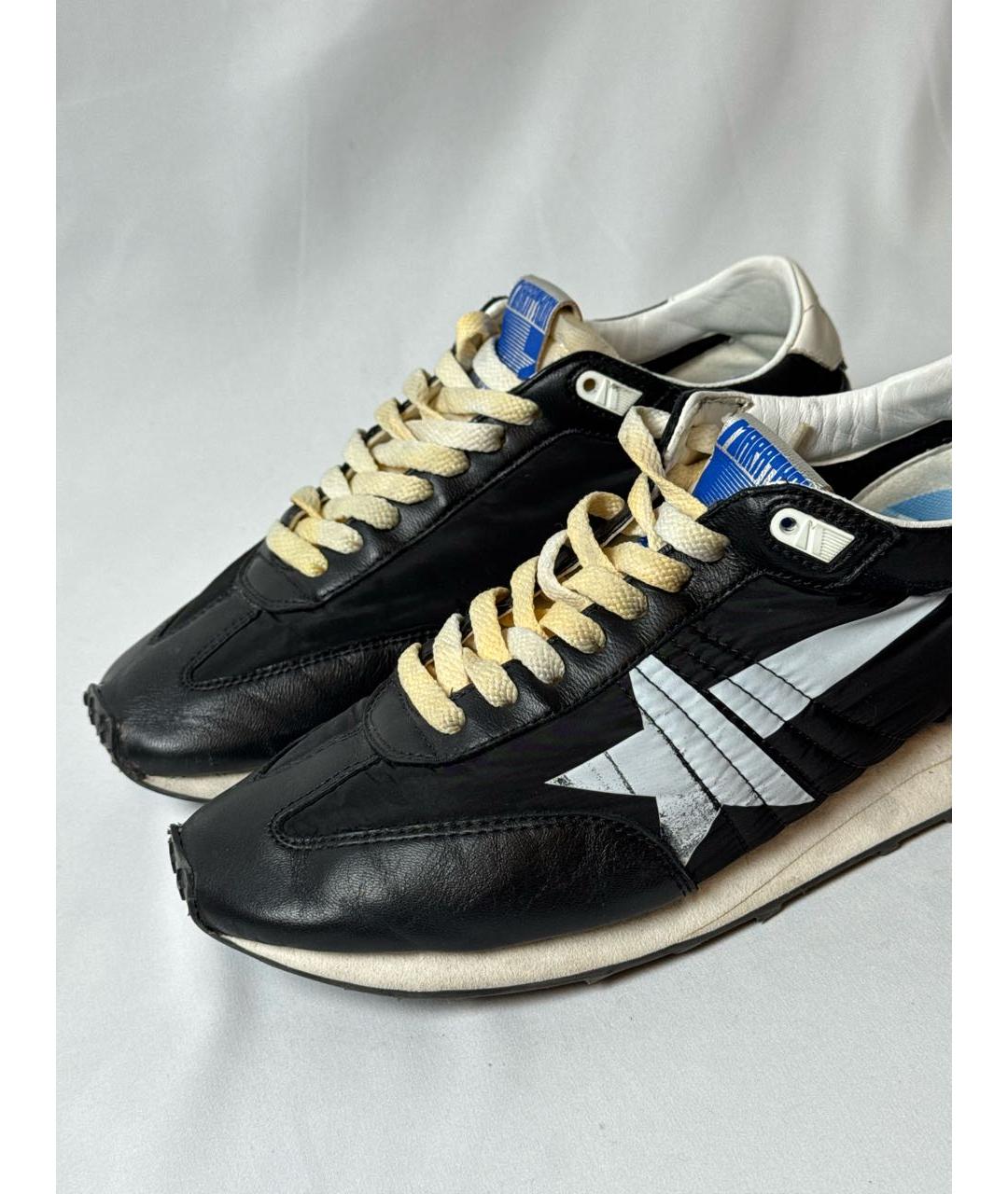 GOLDEN GOOSE DELUXE BRAND Черные текстильные низкие кроссовки / кеды, фото 6