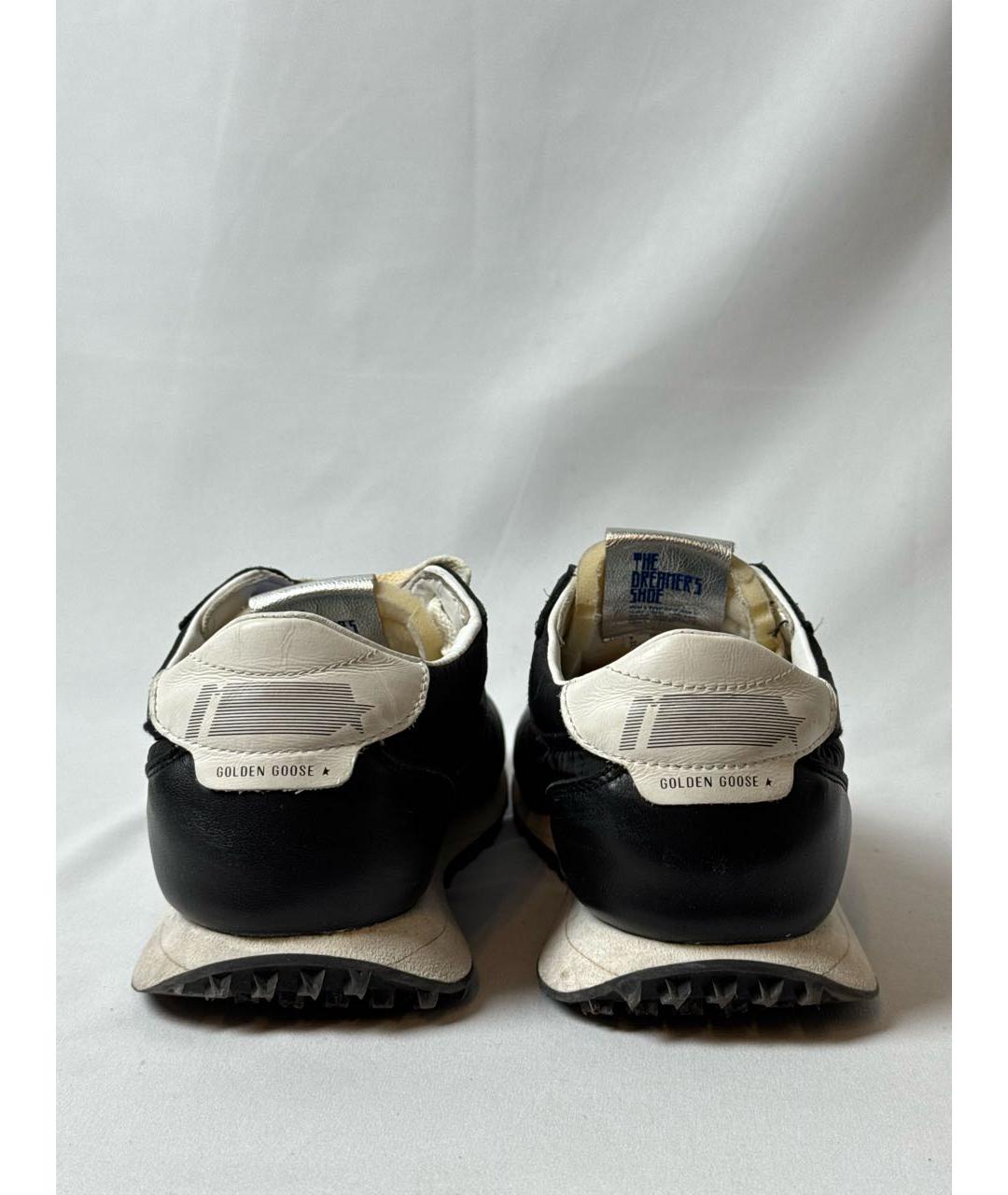 GOLDEN GOOSE DELUXE BRAND Черные текстильные низкие кроссовки / кеды, фото 5