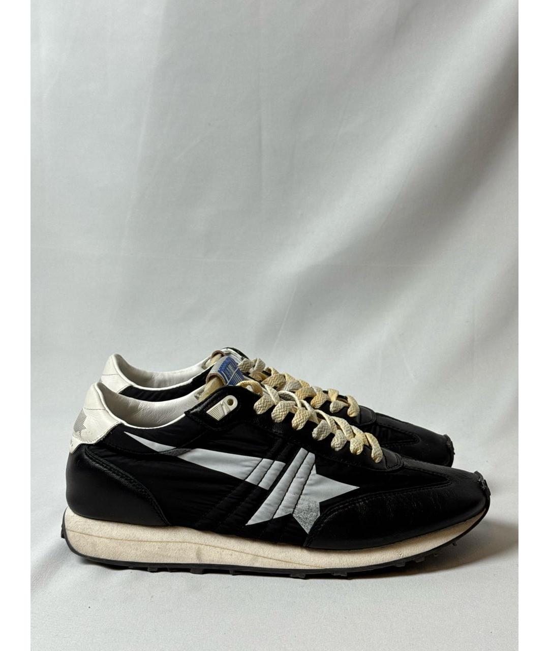 GOLDEN GOOSE DELUXE BRAND Черные текстильные низкие кроссовки / кеды, фото 9