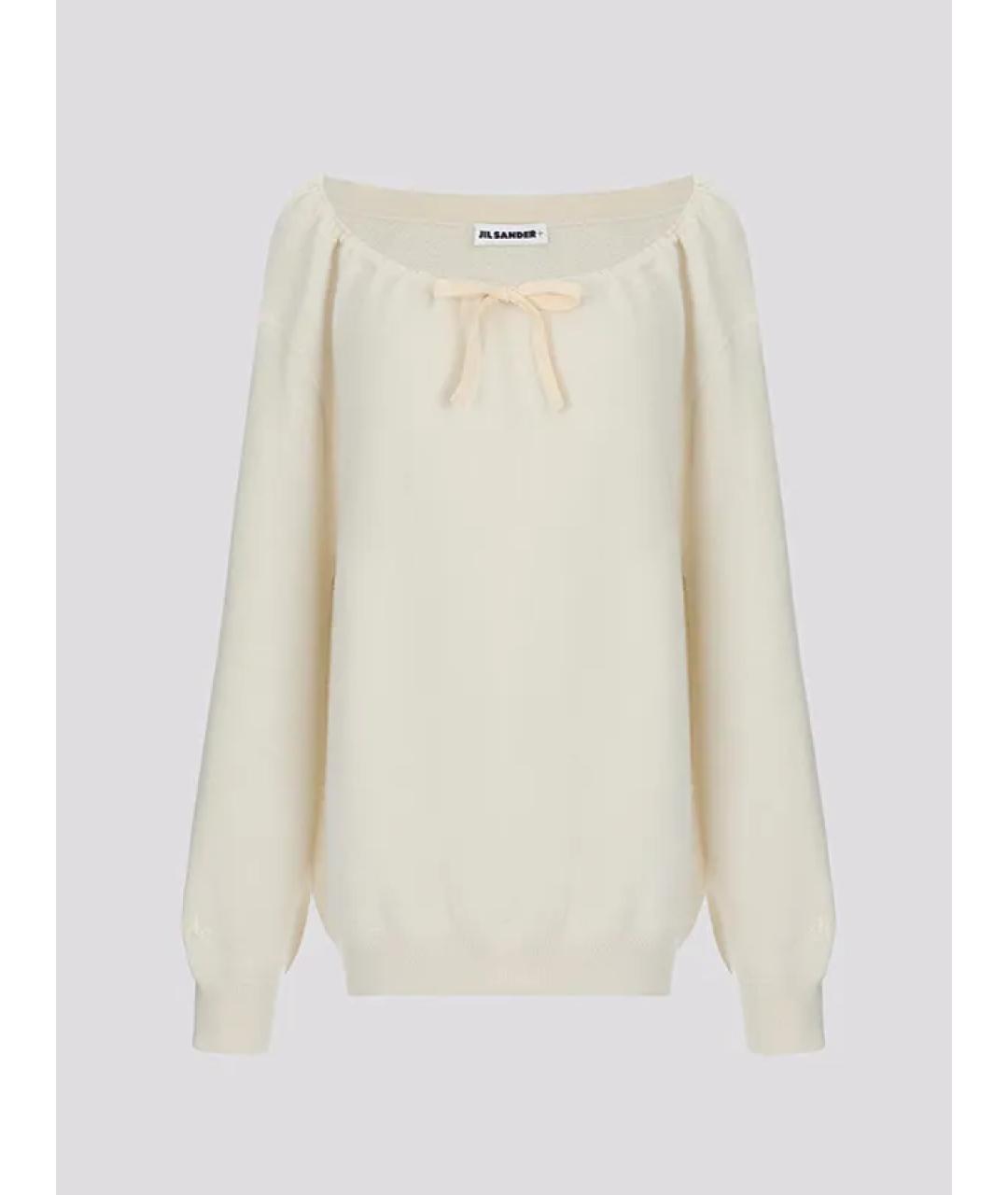 JIL SANDER Бежевый кашемировый джемпер / свитер, фото 3