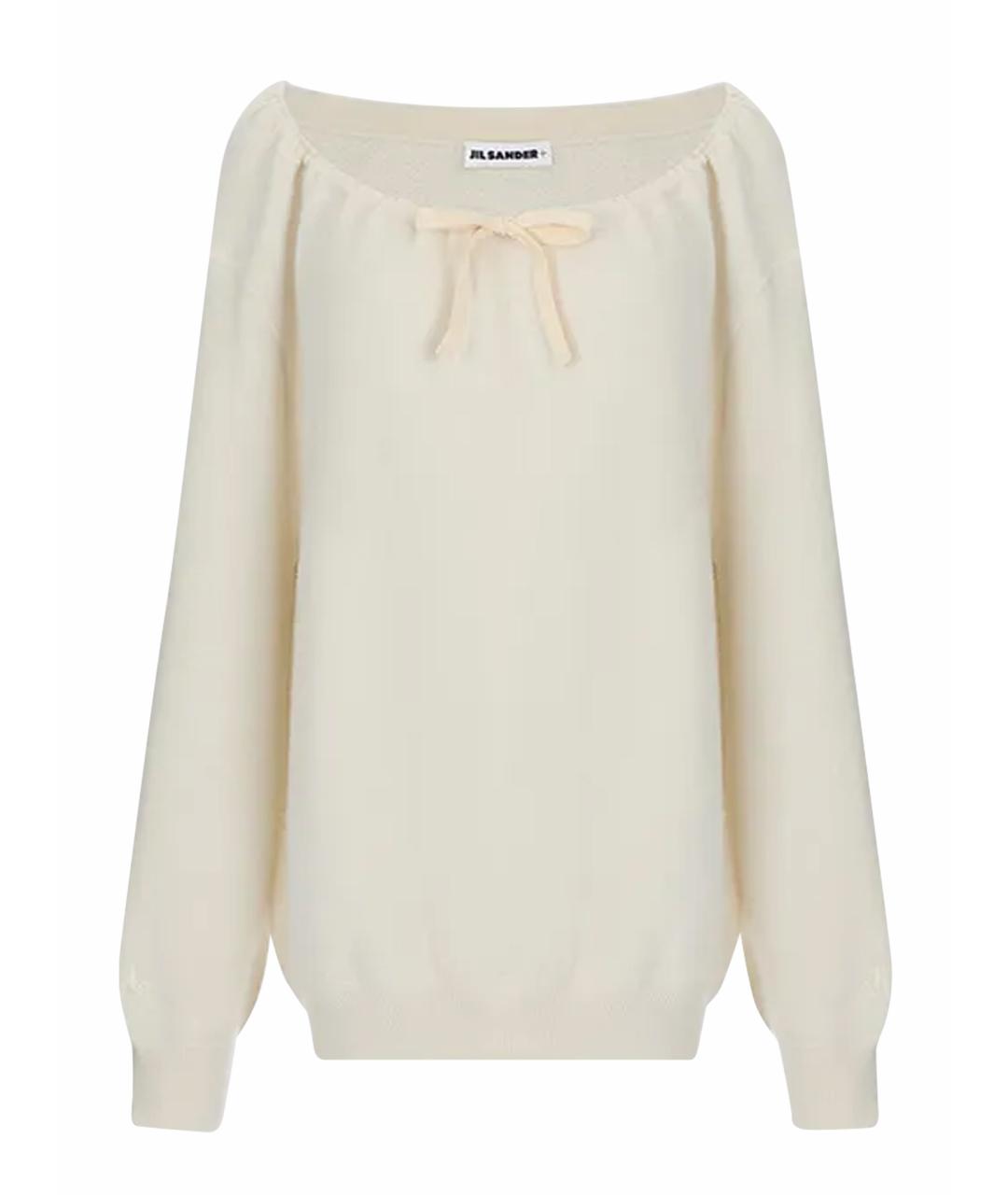 JIL SANDER Бежевый кашемировый джемпер / свитер, фото 1