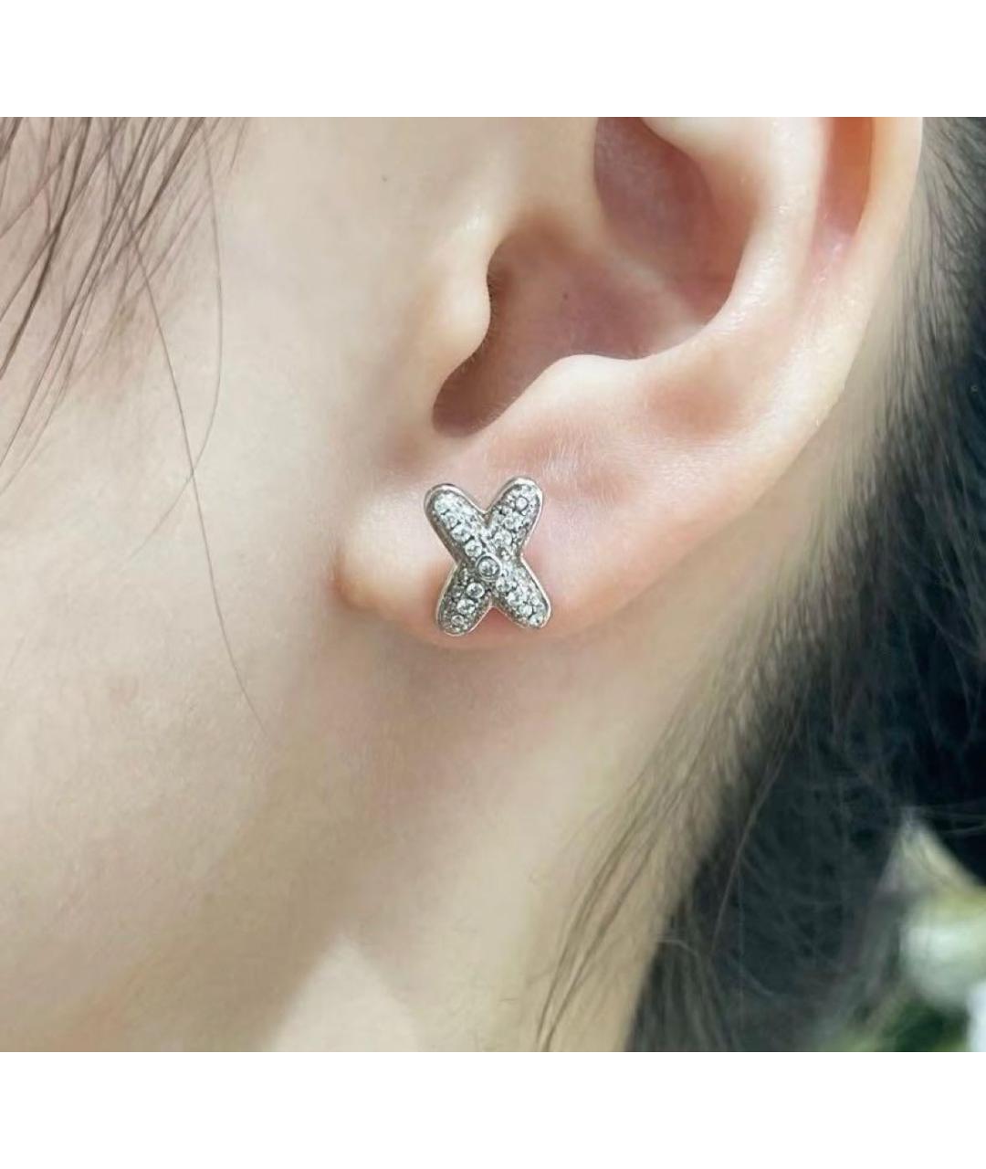 CHAUMET Серебряные серьги из белого золота, фото 3