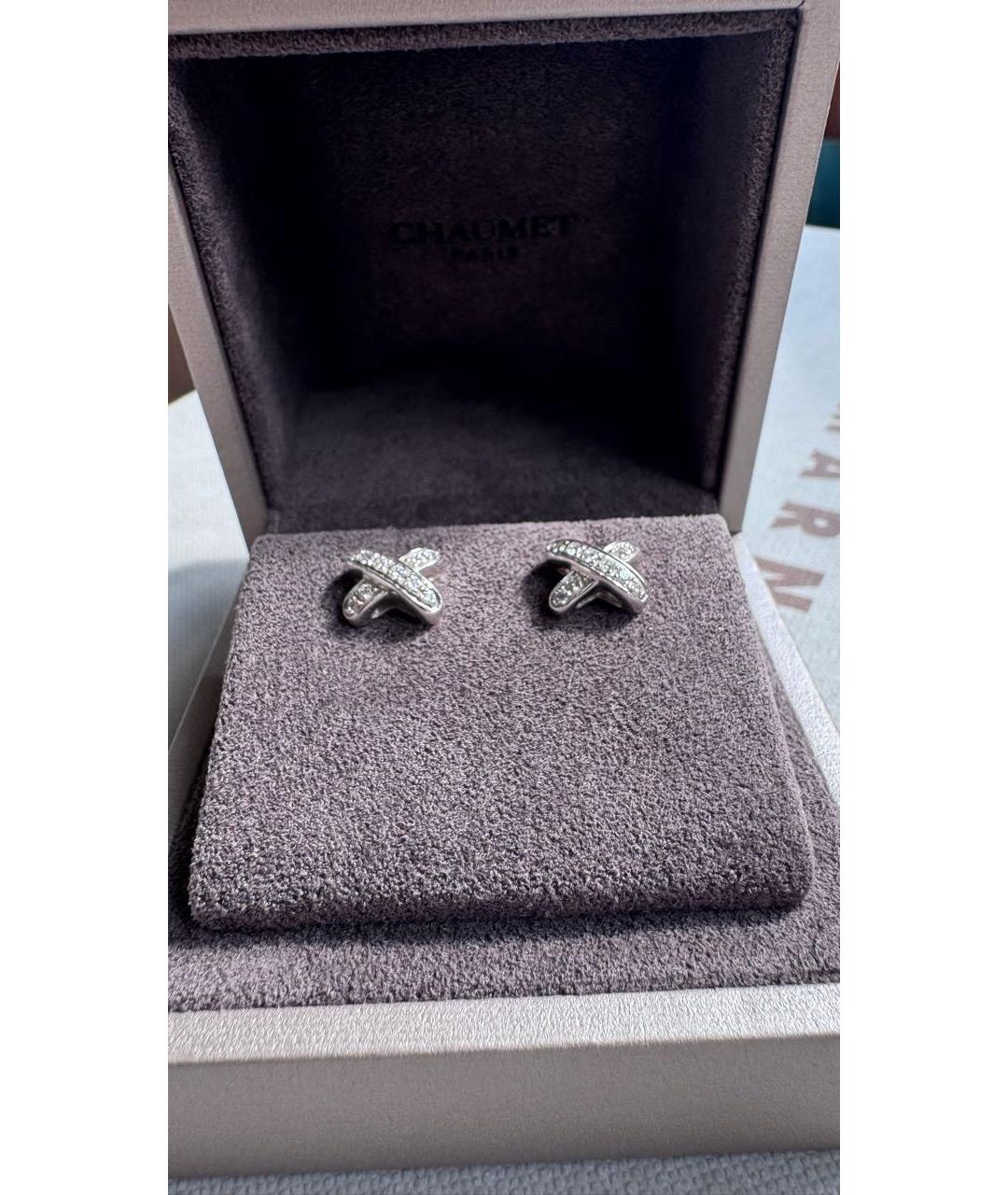 CHAUMET Серебряные серьги из белого золота, фото 2