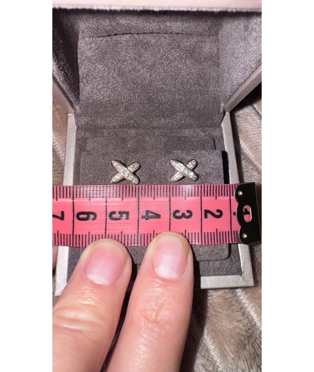 CHAUMET Серебряные серьги из белого золота, фото 4