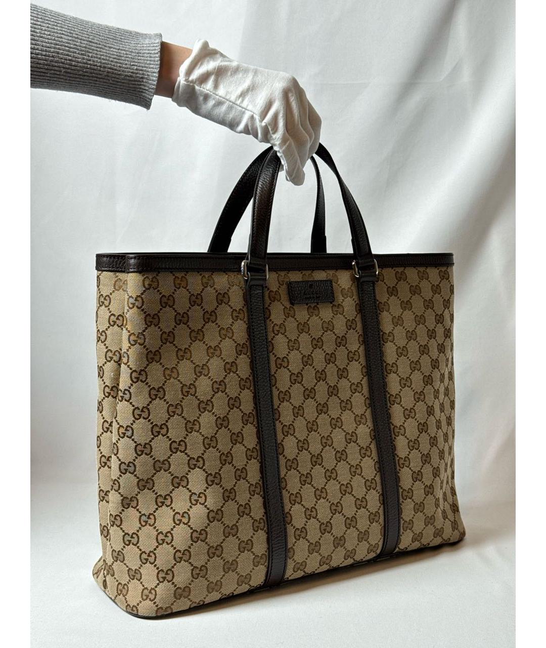 GUCCI Бежевая сумка с короткими ручками, фото 2