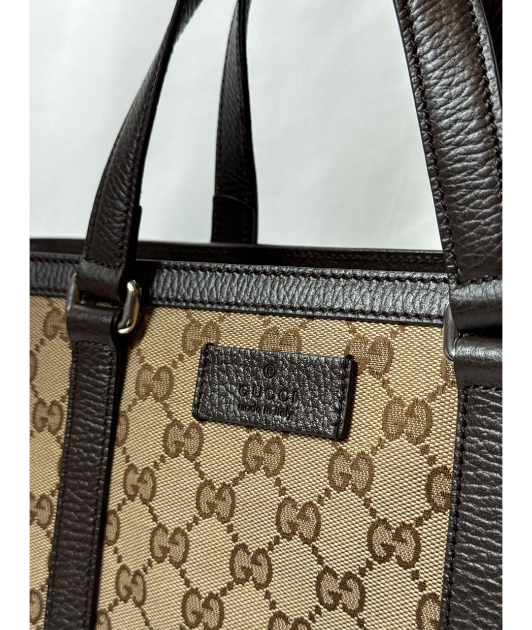 GUCCI Бежевая сумка с короткими ручками, фото 5