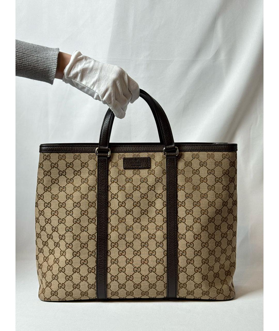 GUCCI Бежевая сумка с короткими ручками, фото 9