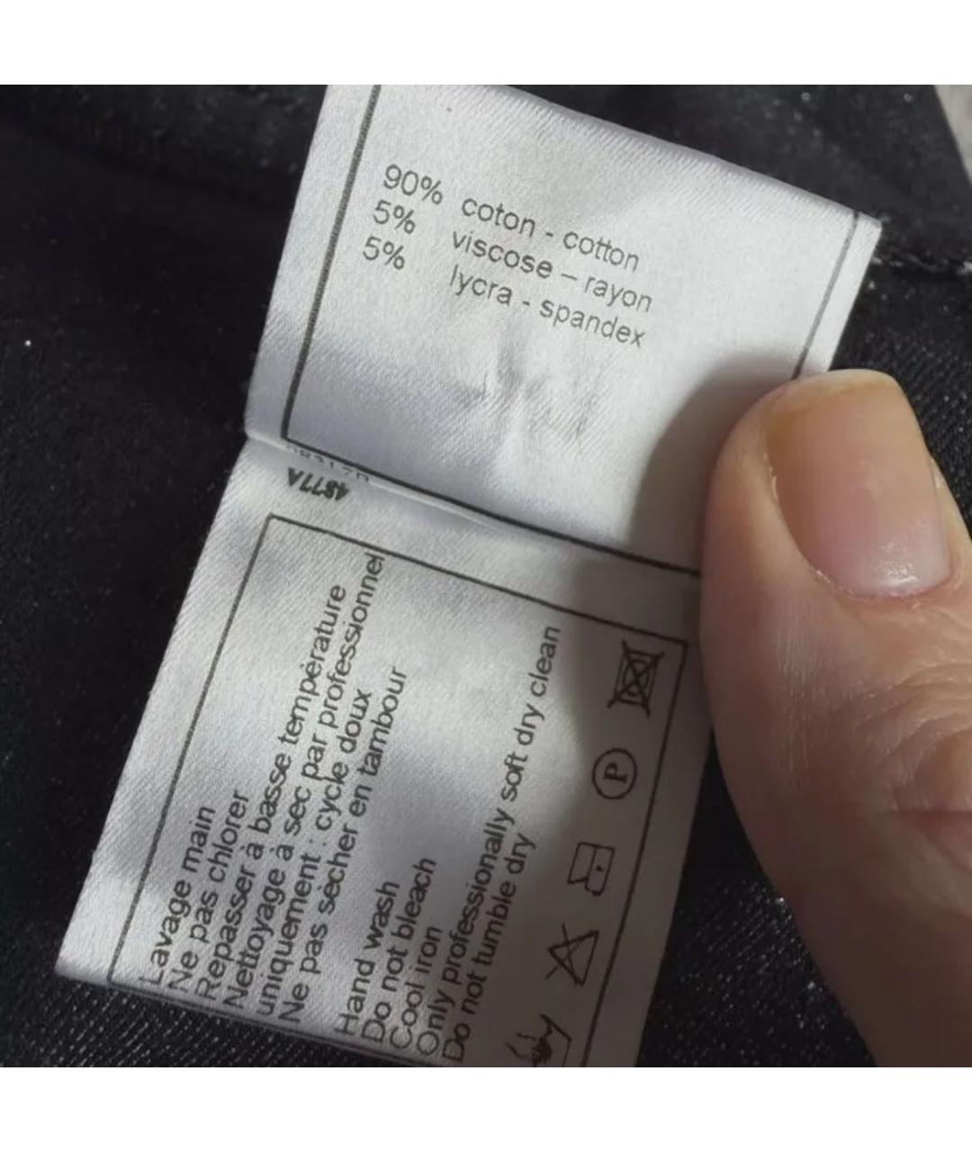 CHANEL Темно-синяя деним юбка миди, фото 7