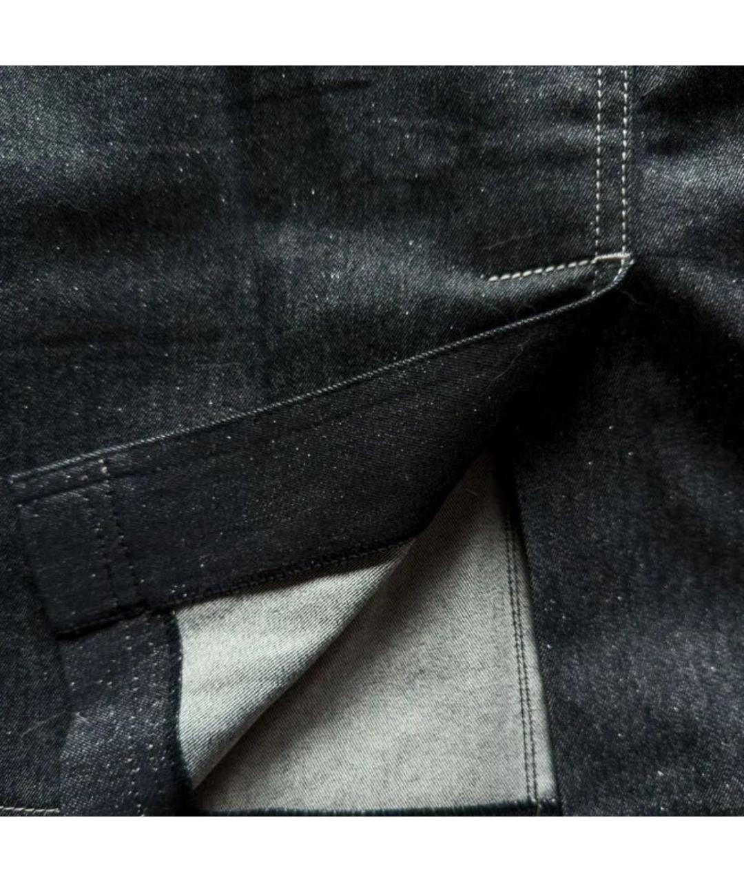 CHANEL Темно-синяя деним юбка миди, фото 5