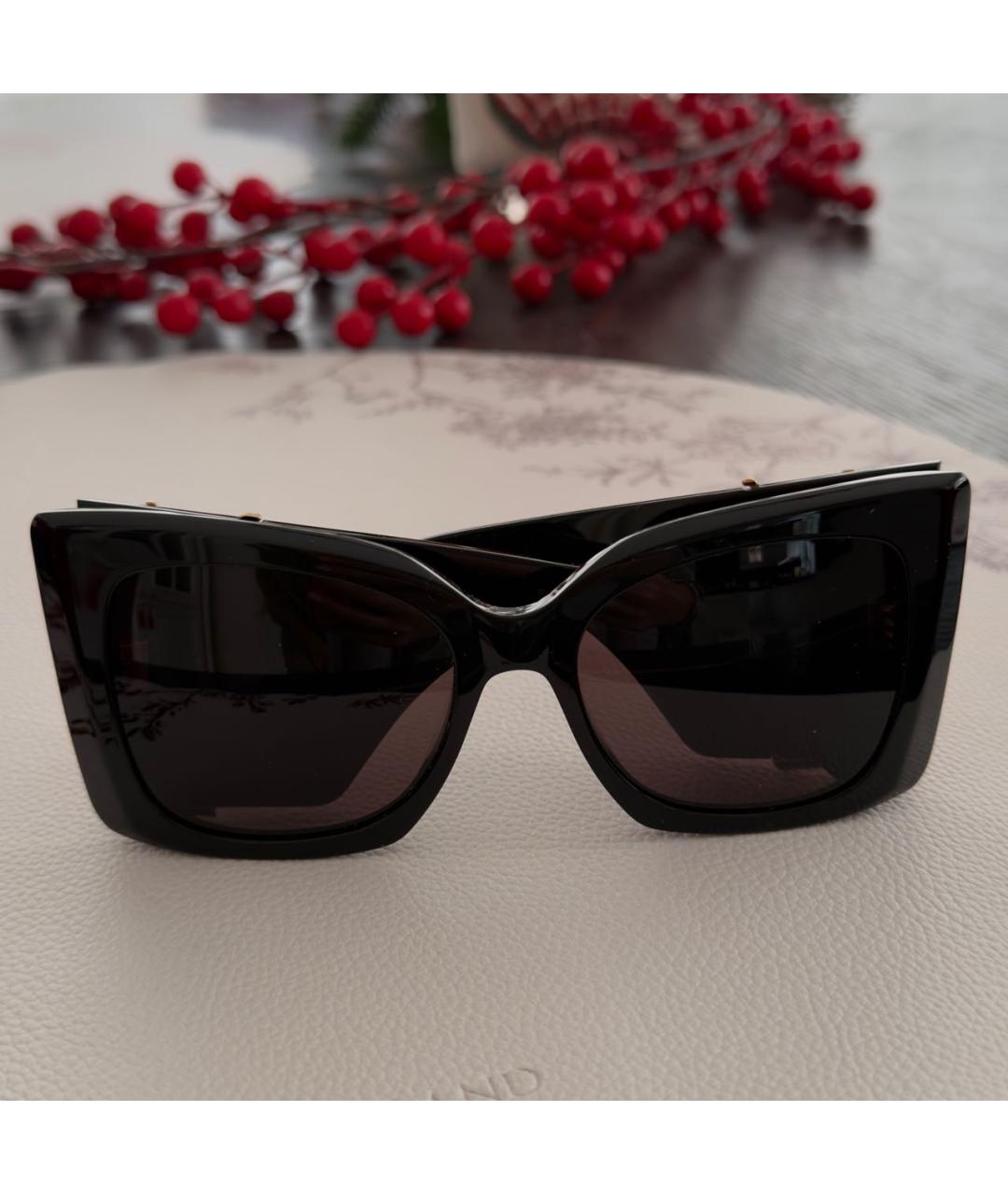 YVES SAINT LAURENT BEAUTY Черные пластиковые солнцезащитные очки, фото 5